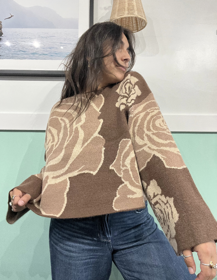 Rose Wide Sleeve Sweater