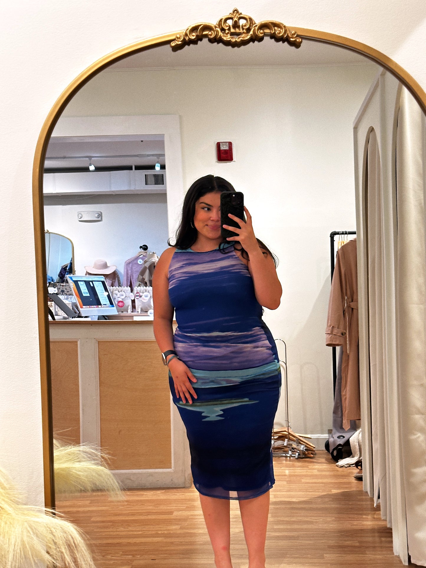 Blue Skies Midi Dress