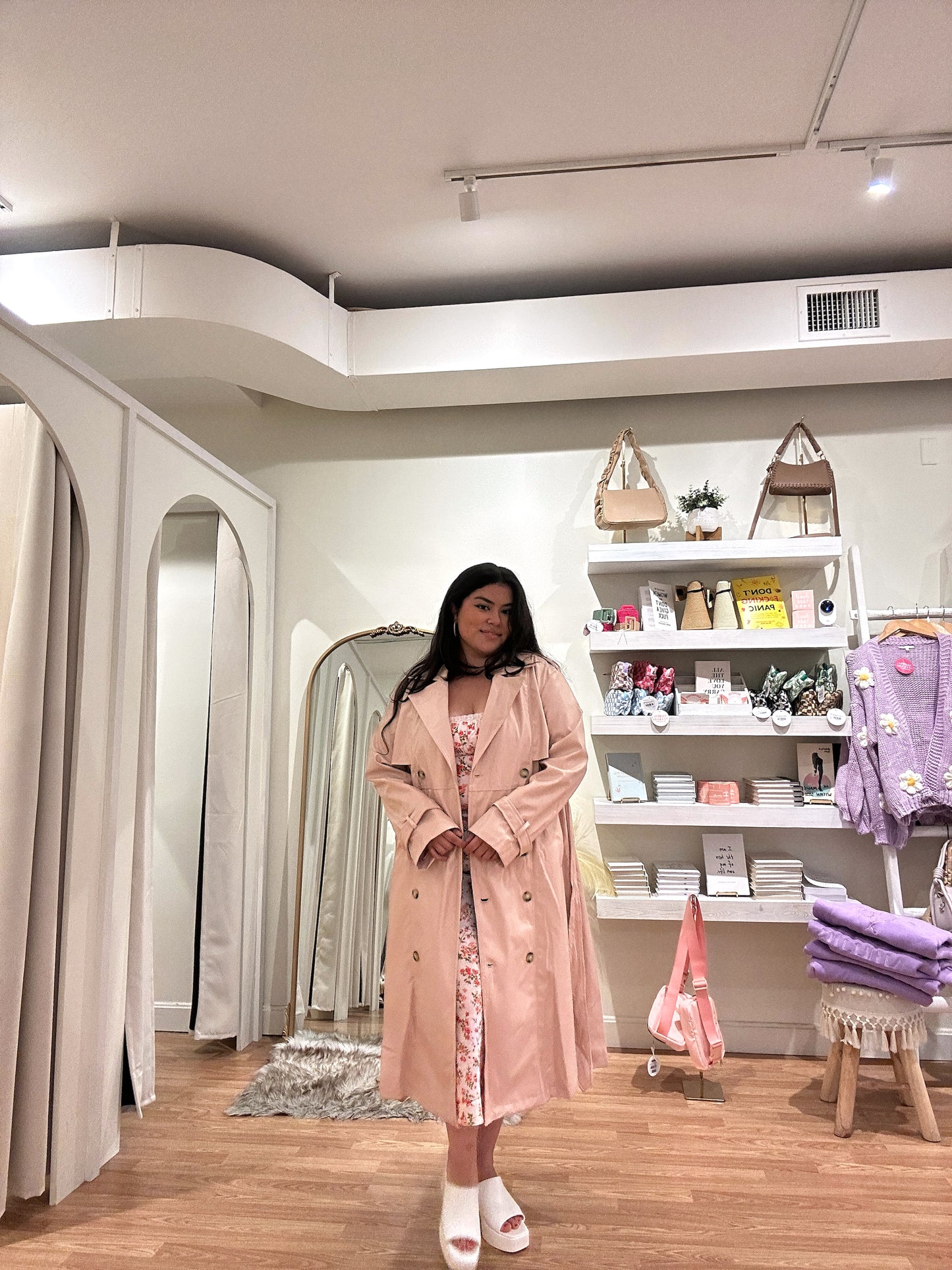 Champagne Problems Trench Coat