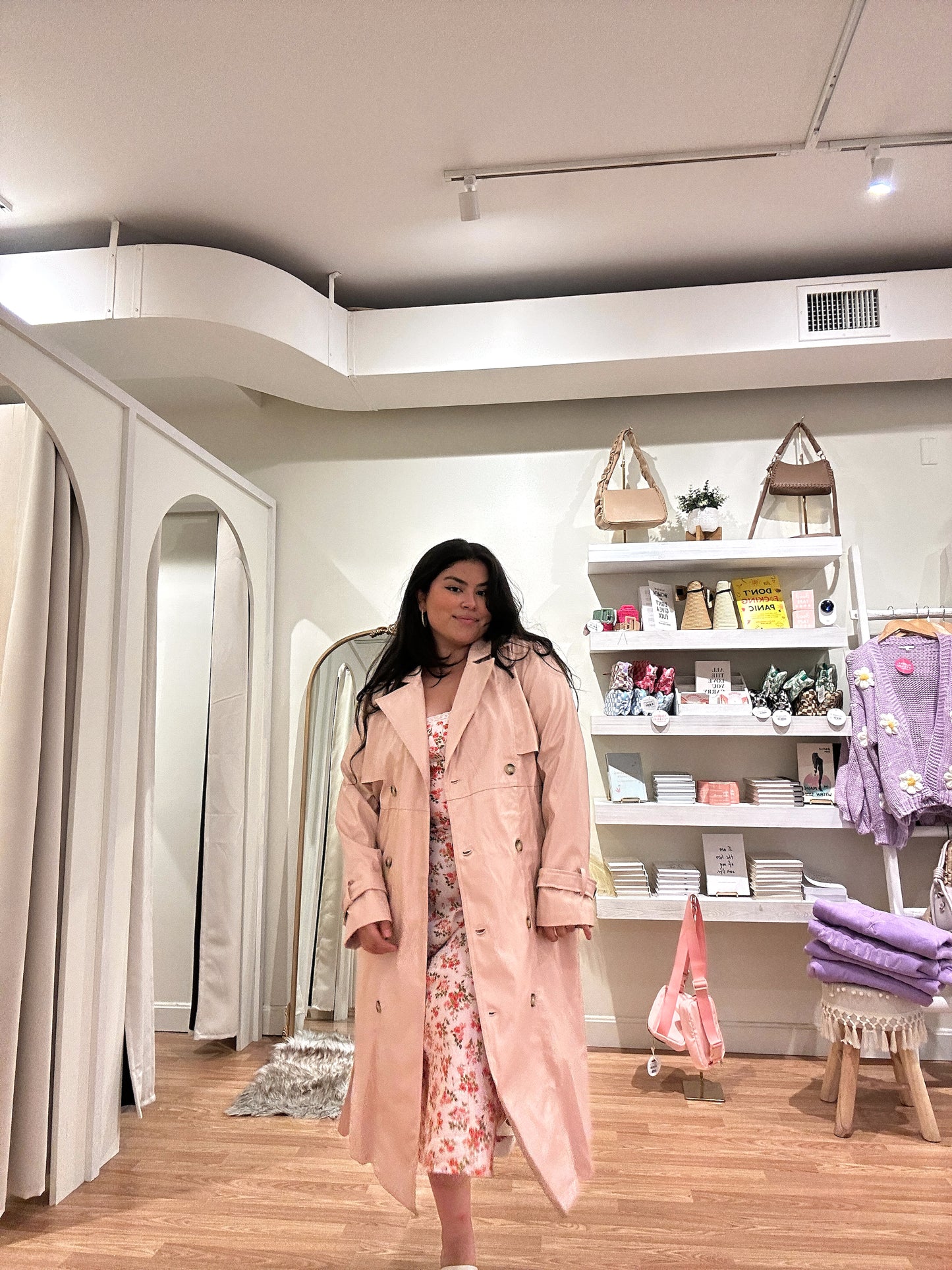 Champagne Problems Trench Coat