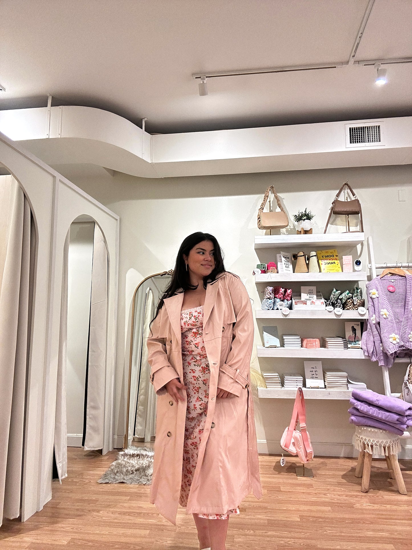 Champagne Problems Trench Coat