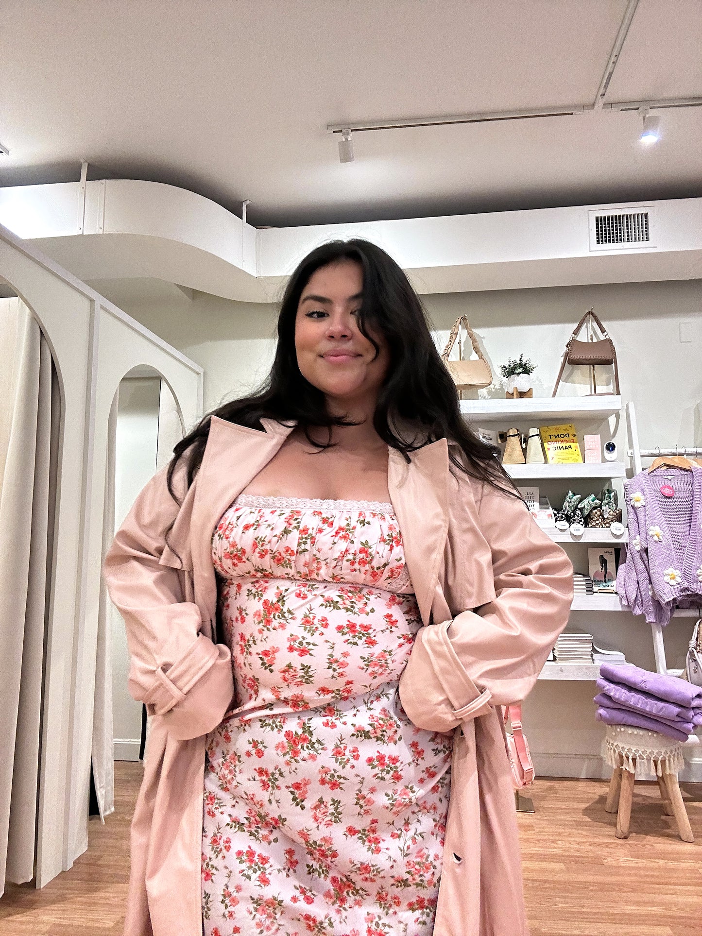 Champagne Problems Trench Coat
