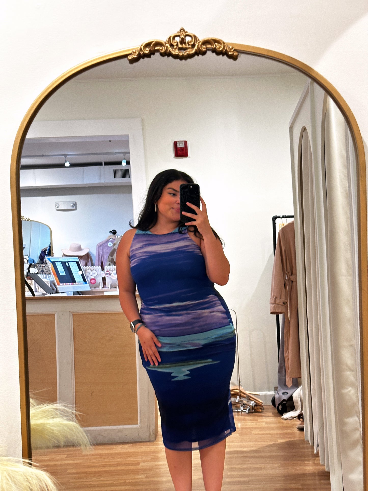 Blue Skies Midi Dress