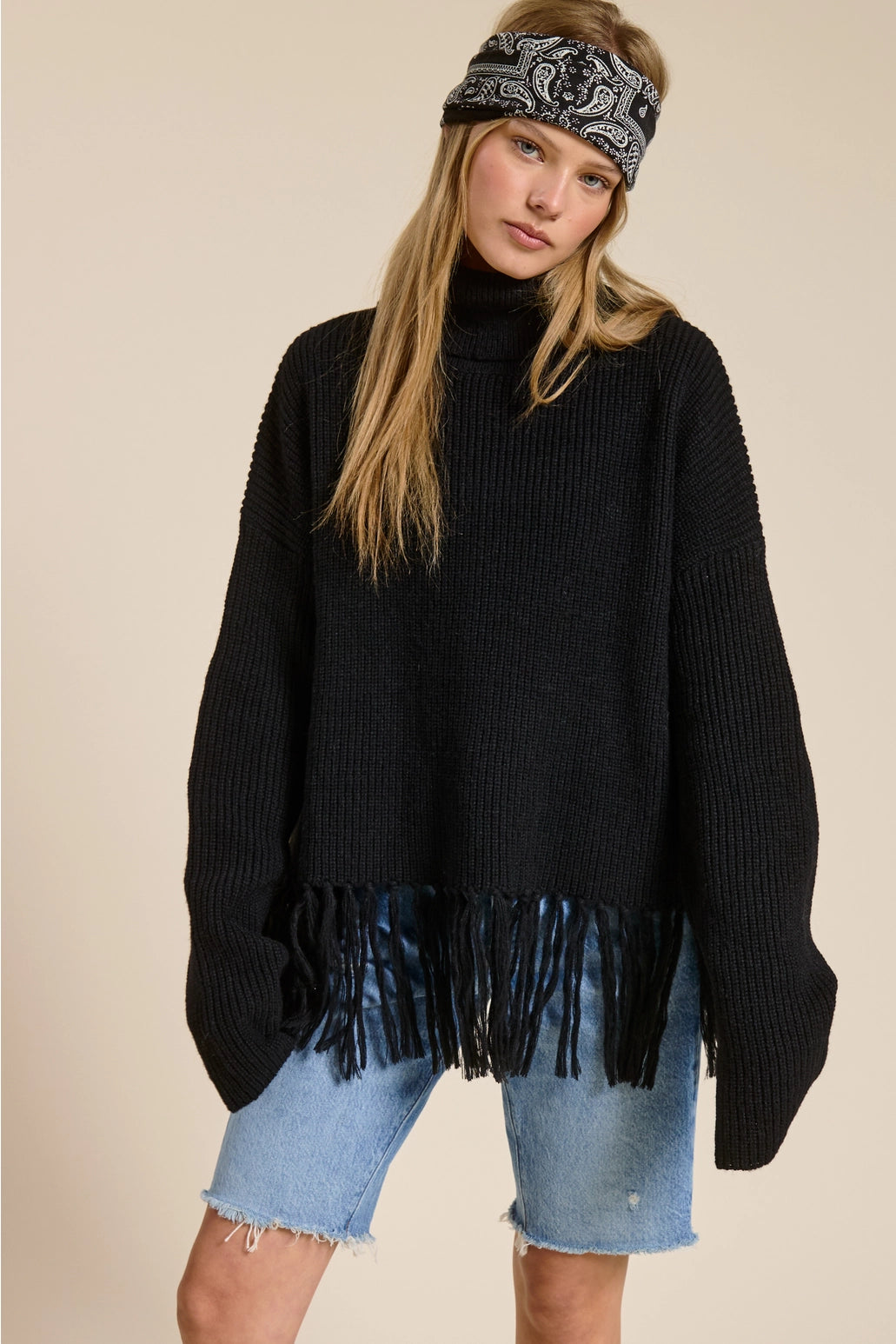Out West Fringe Sweater