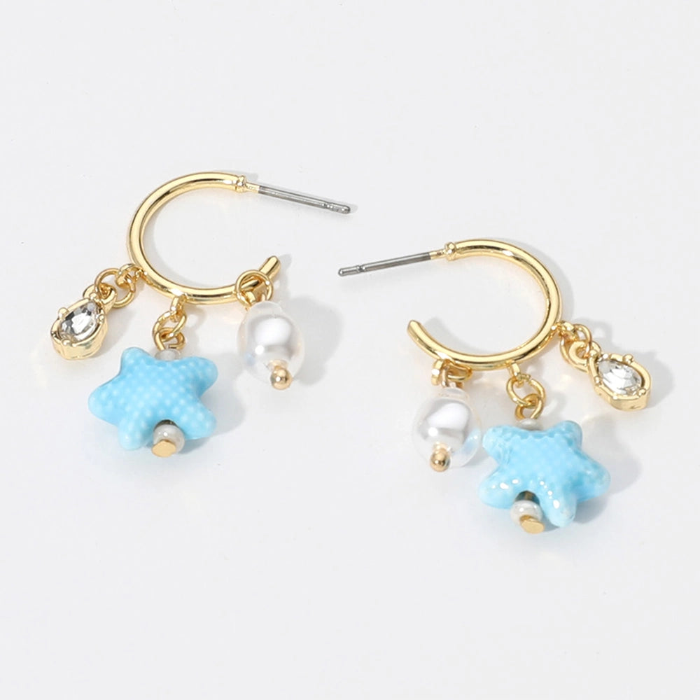 Gold Dipped Starfish Earring