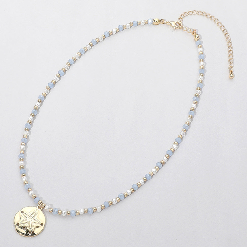 Sand Dollar Beaded Necklace