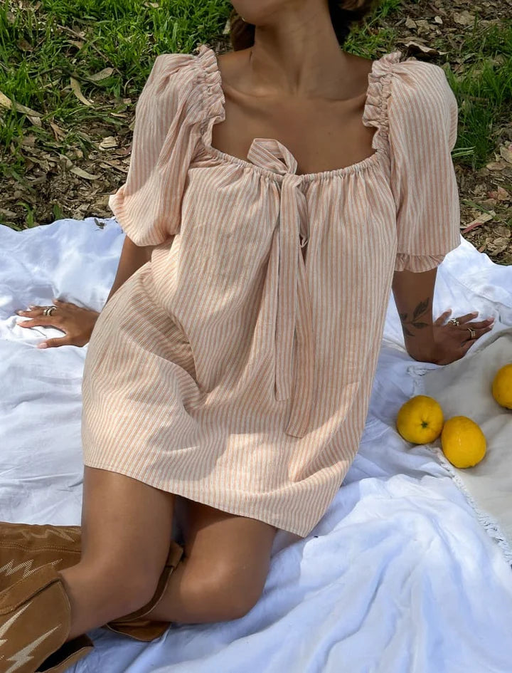 rumored darling mini dress RUMORED Darling Mini Dress - Bermuda Stripe