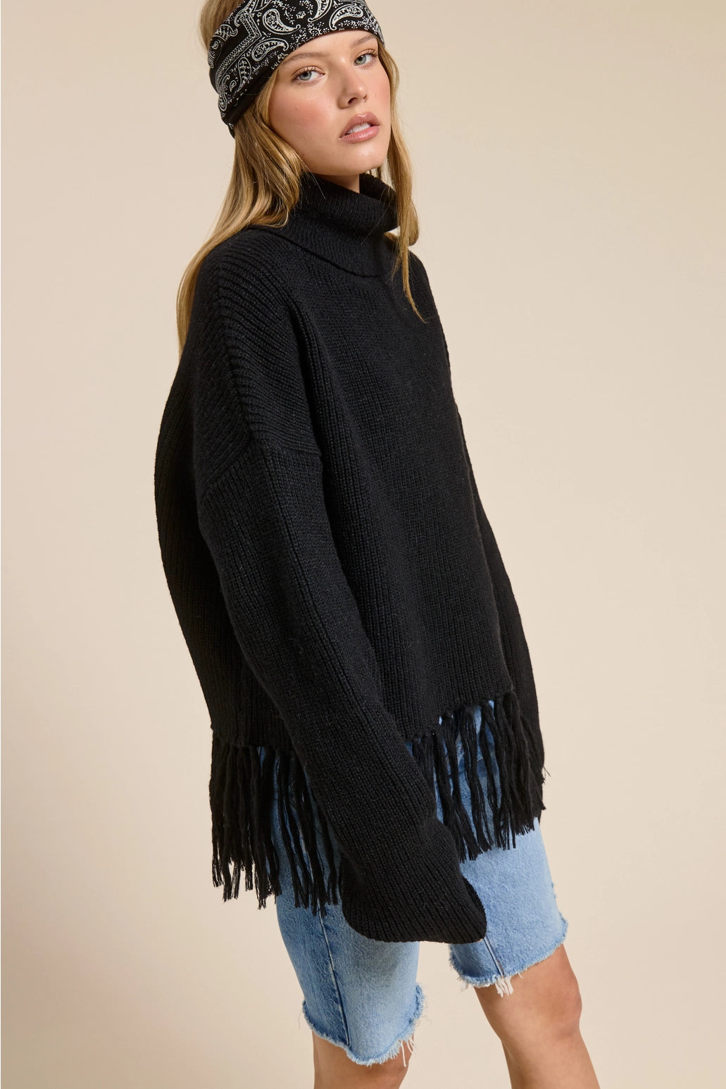 Out West Fringe Sweater