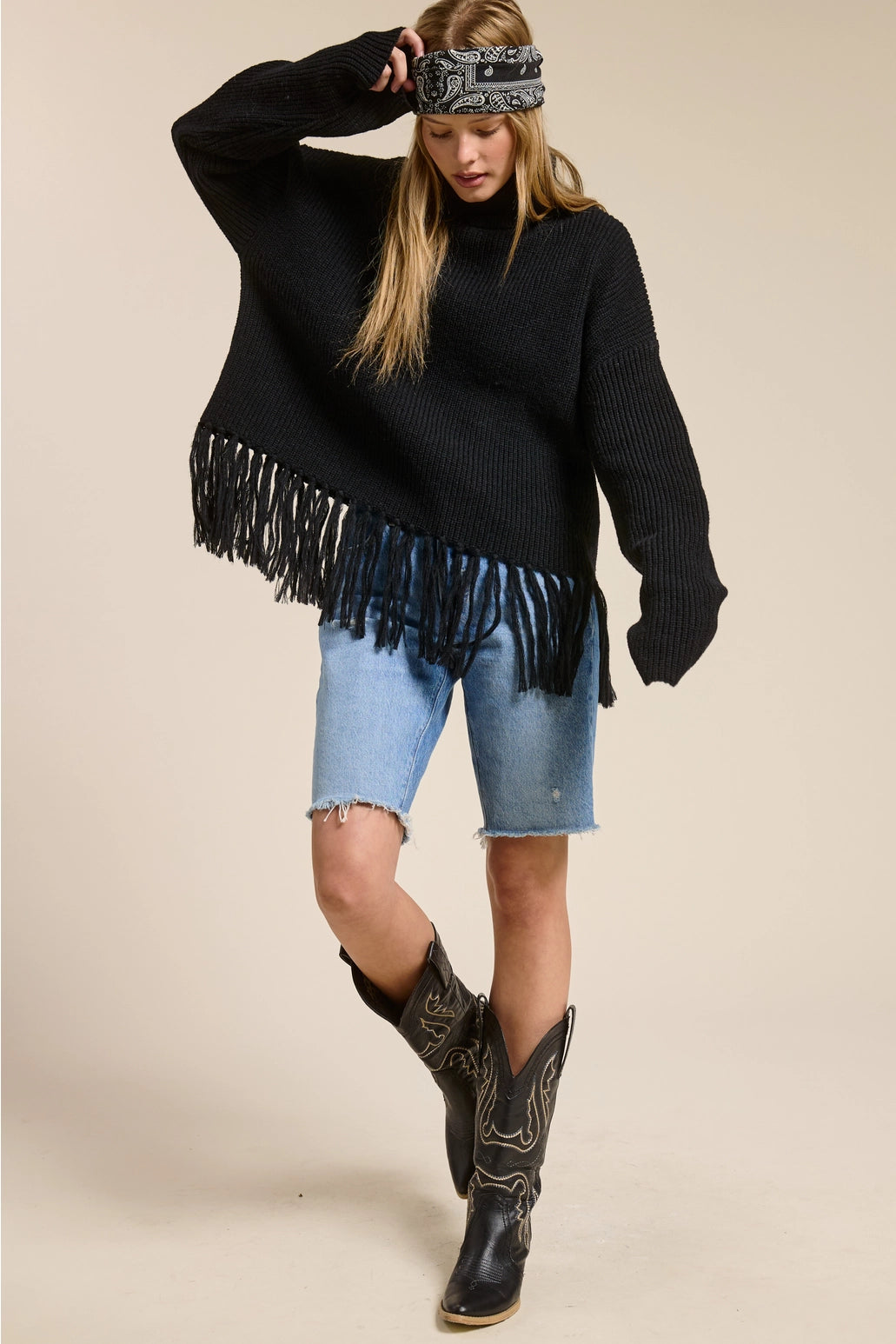 Out West Fringe Sweater