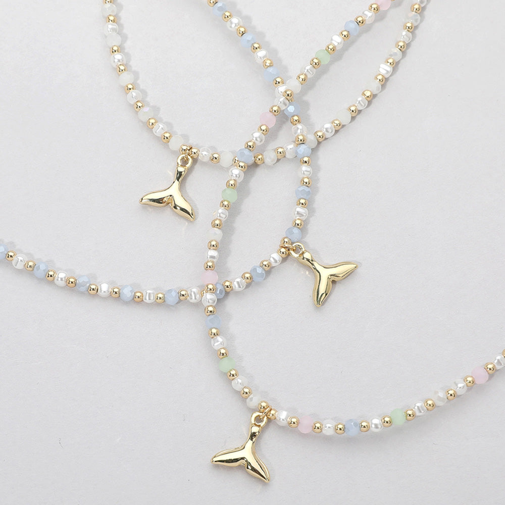 Whale Tale Beaded Necklace