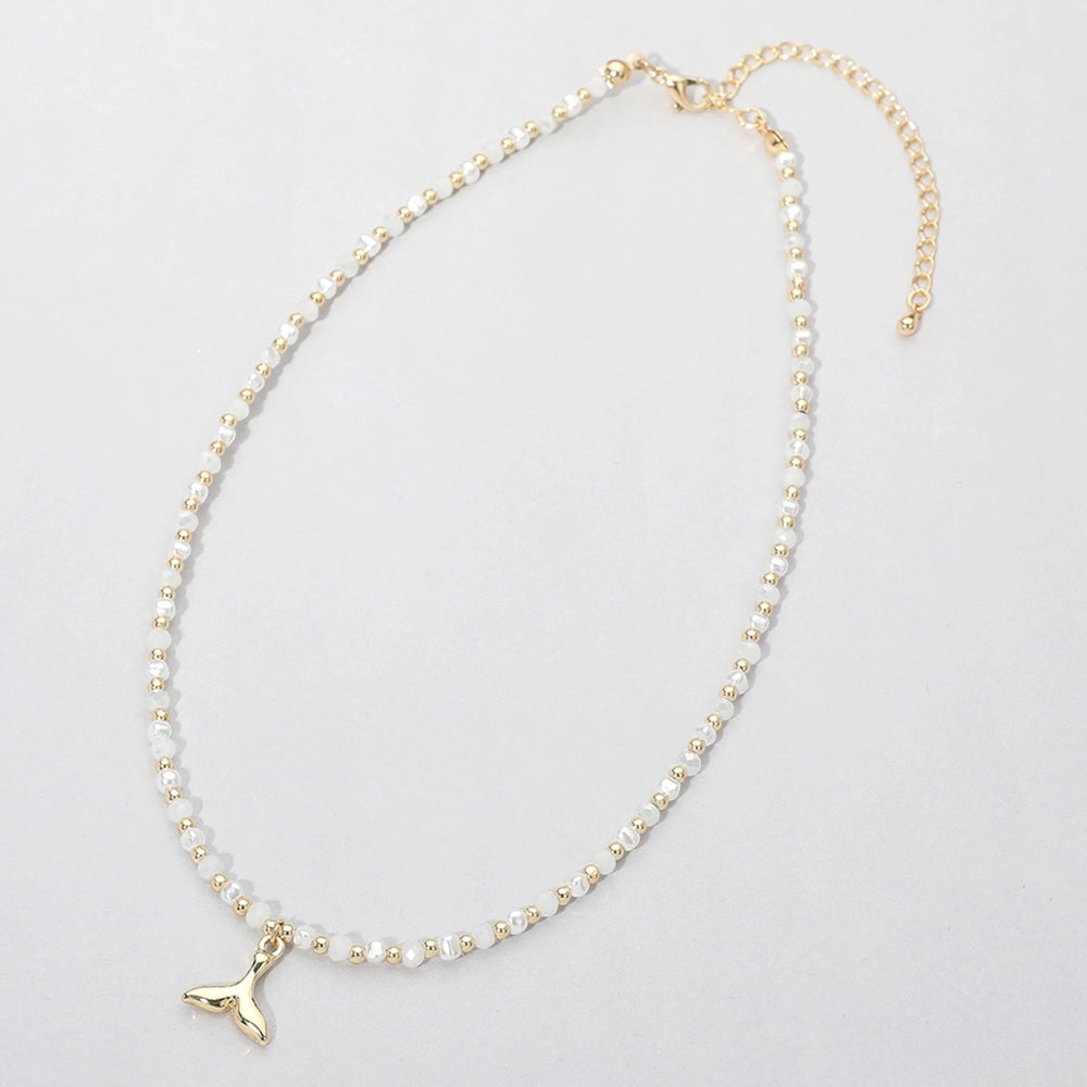 Whale Tale Beaded Necklace
