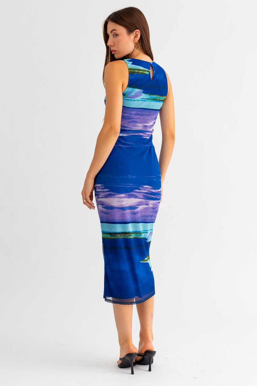 Blue Skies Midi Dress