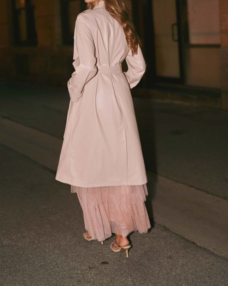 Champagne Problems Trench Coat