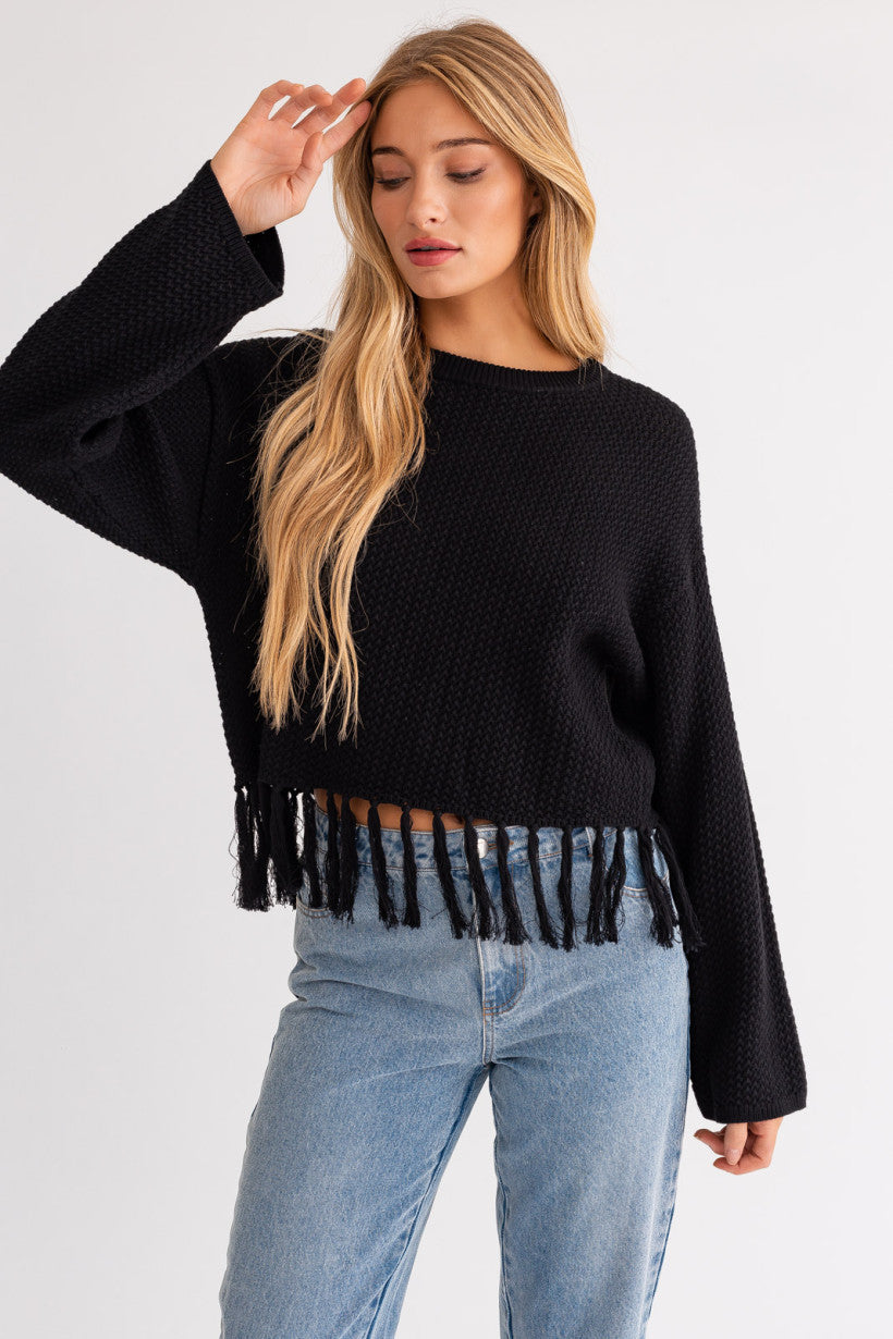 Fringed Out Sweater