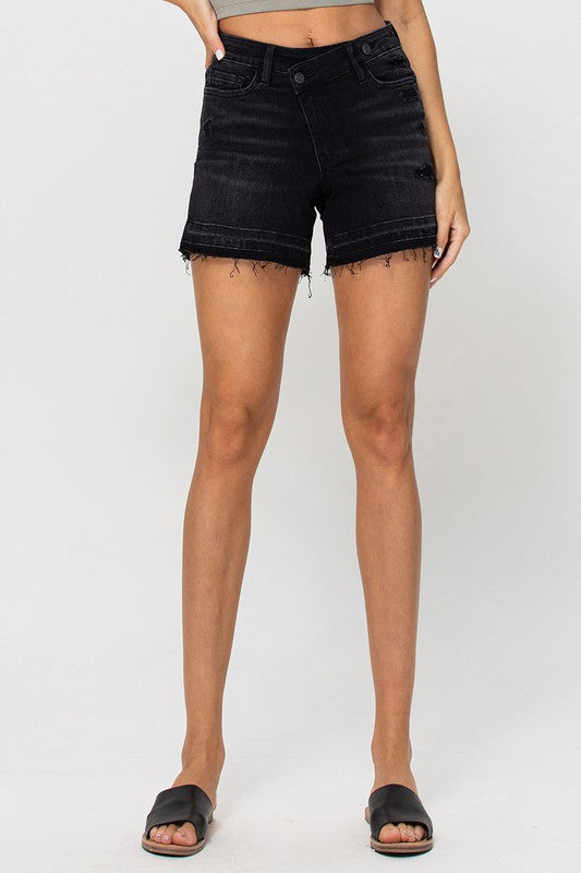 High Rise Stretch Shorts