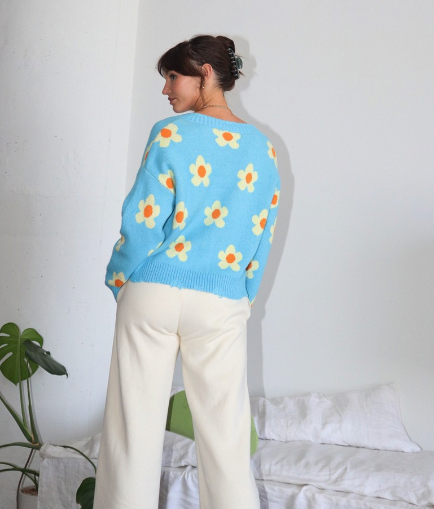 Flower Power Sweater