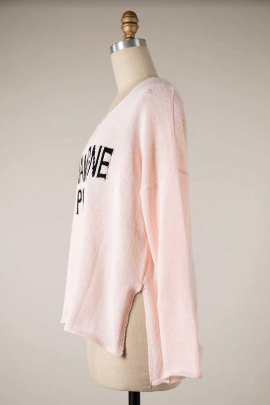 Champagne PLEASE Sweater