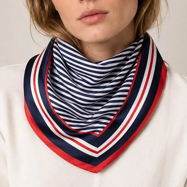 Patriotic Striped Hair Scarf