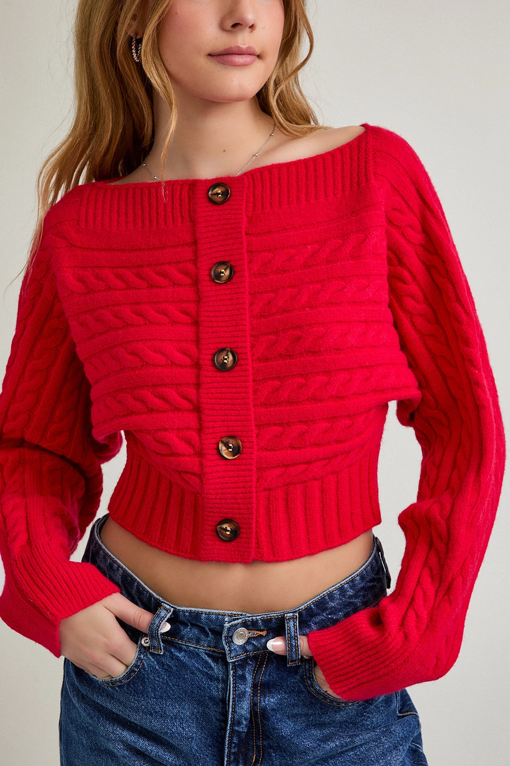 Cold Shoulder Cardi