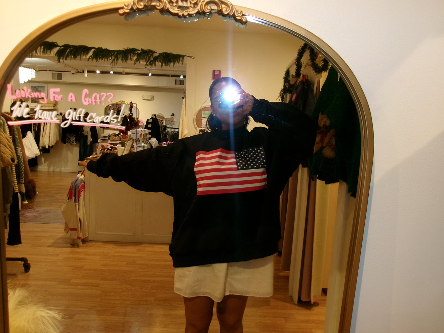 USA & Flag Reversible Sweatshirt