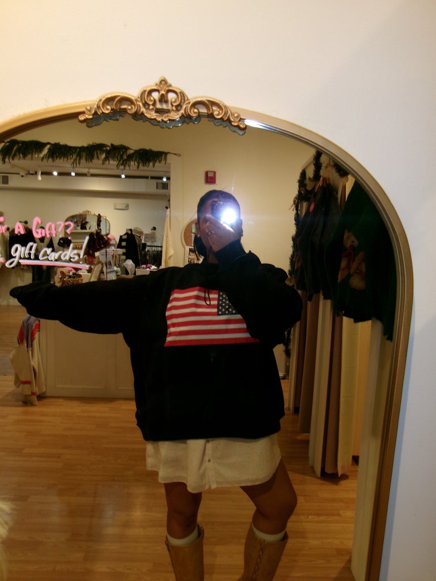 USA & Flag Reversible Sweatshirt