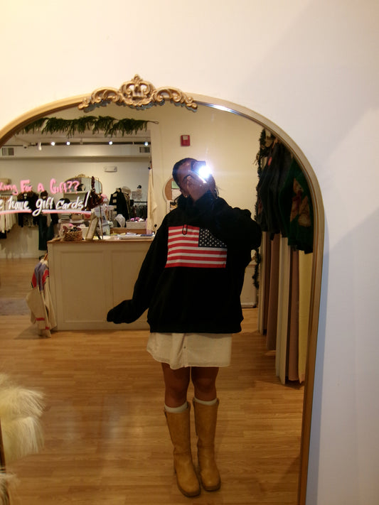 USA & Flag Reversible Sweatshirt