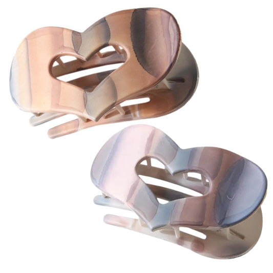 Heart Flat Hair Claw