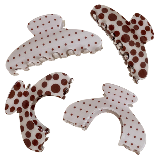 Polka Dot Hair Claw