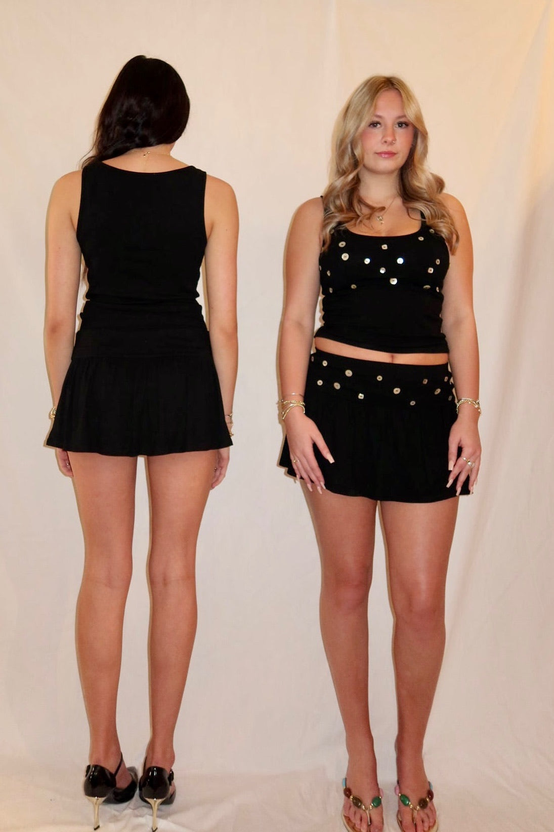 Brooklyn Button Skirt