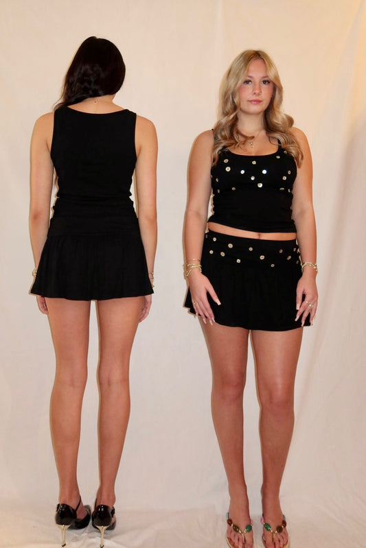 Brooklyn Button Skirt