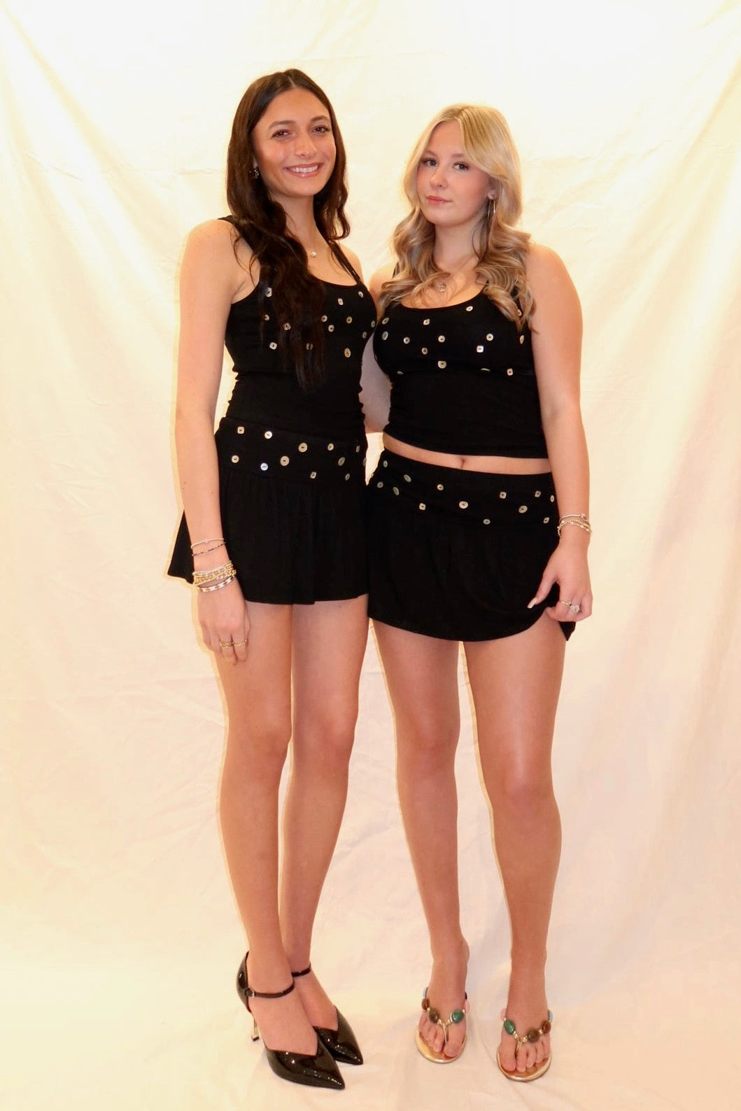 Brooklyn Button Skirt