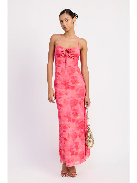 frame malibu maxi dress Frame Malibu Python-Print Maxi Dress