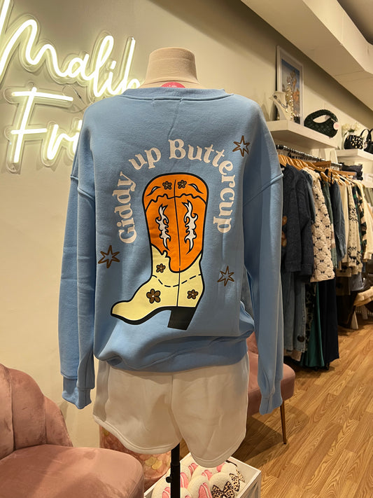 Giddy Up Buttercup Crewneck