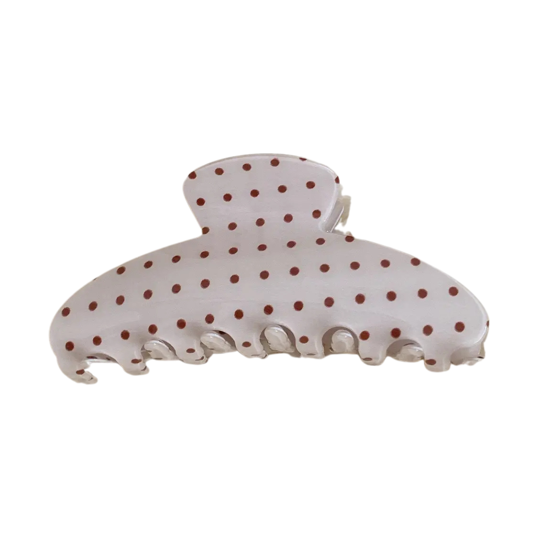 Polka Dot Hair Claw