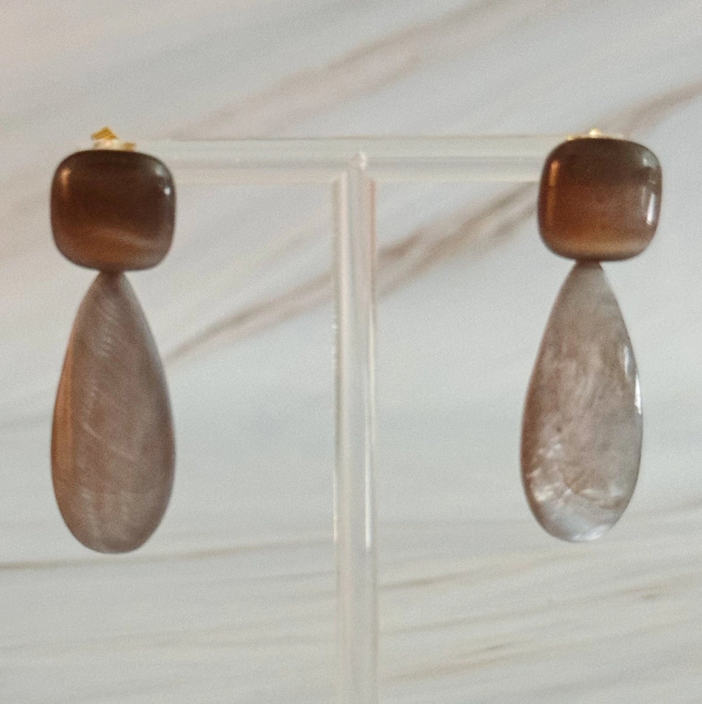 Double Stone Earring