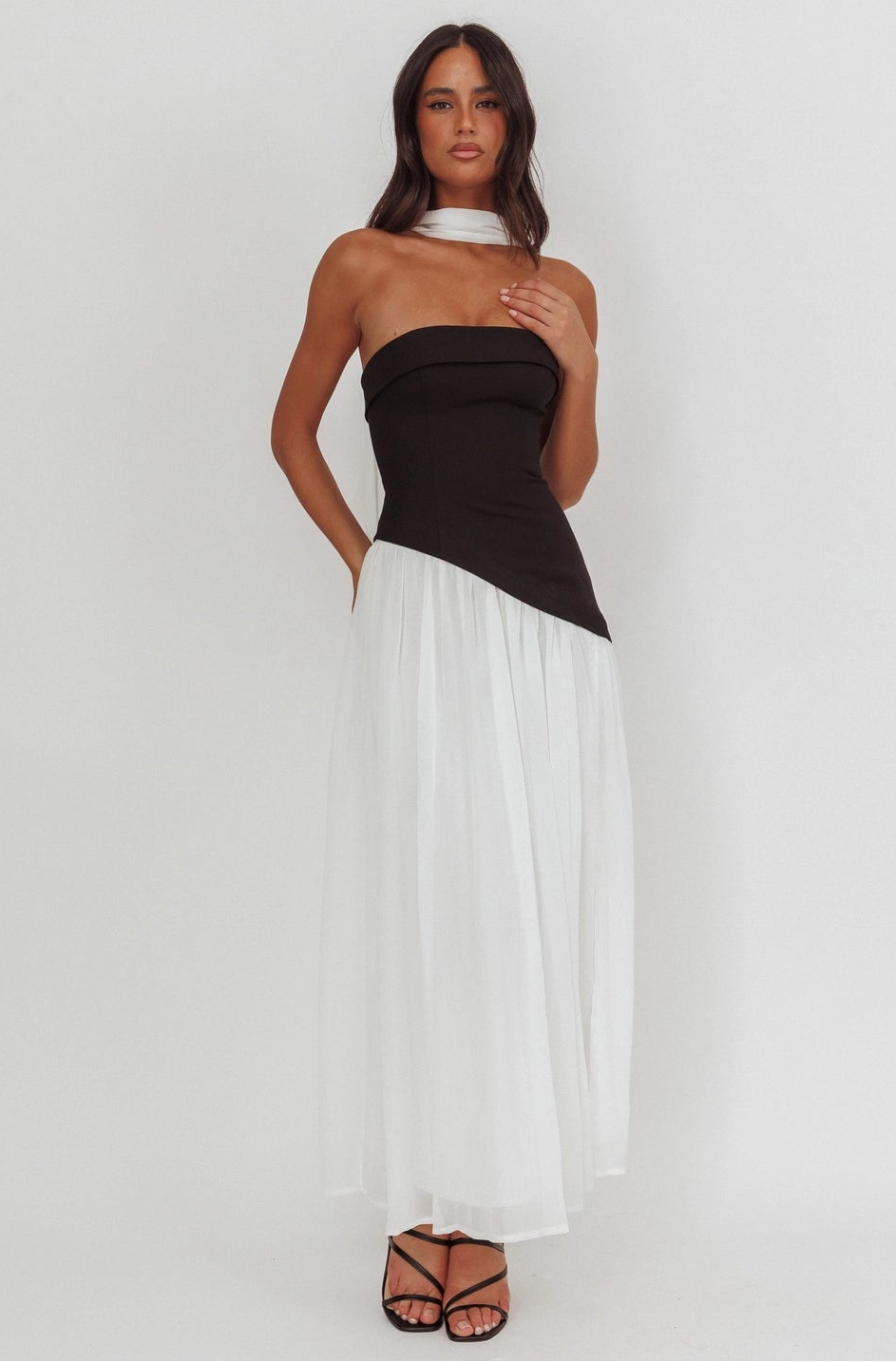 It's Black & White Maxi Dress