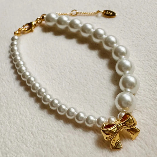 Bow & Pearl Bracelet