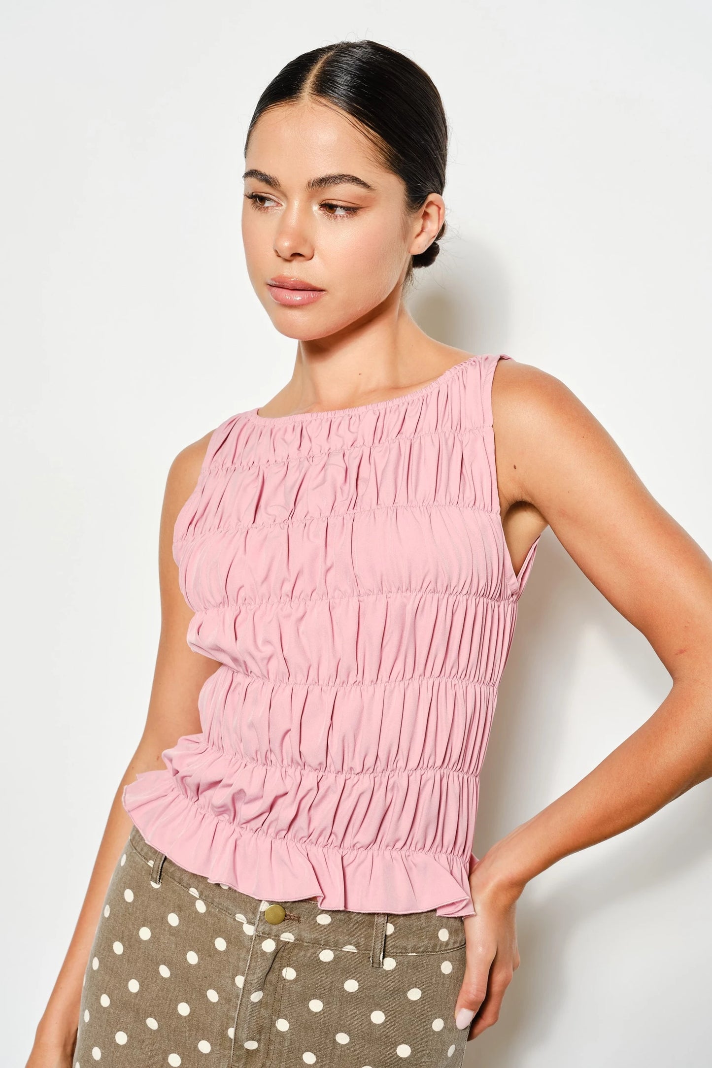 Stassy Smocked Tank