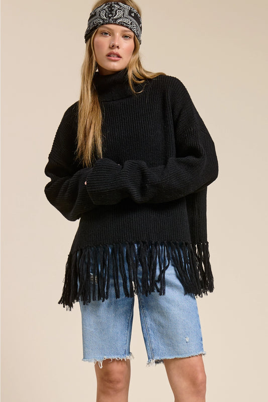 Out West Fringe Sweater