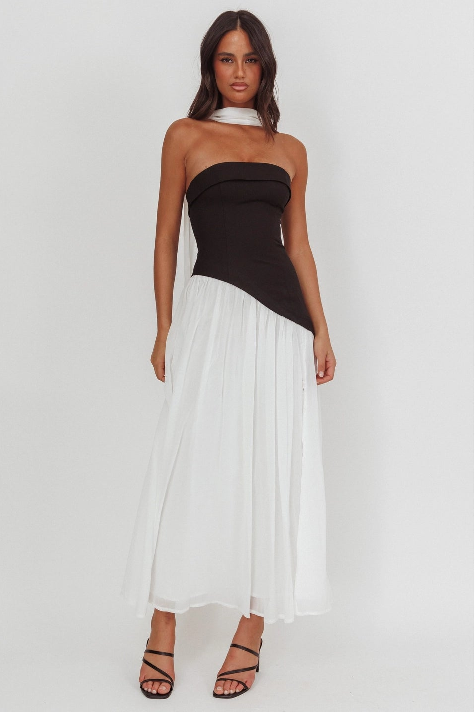 It's Black & White Maxi Dress