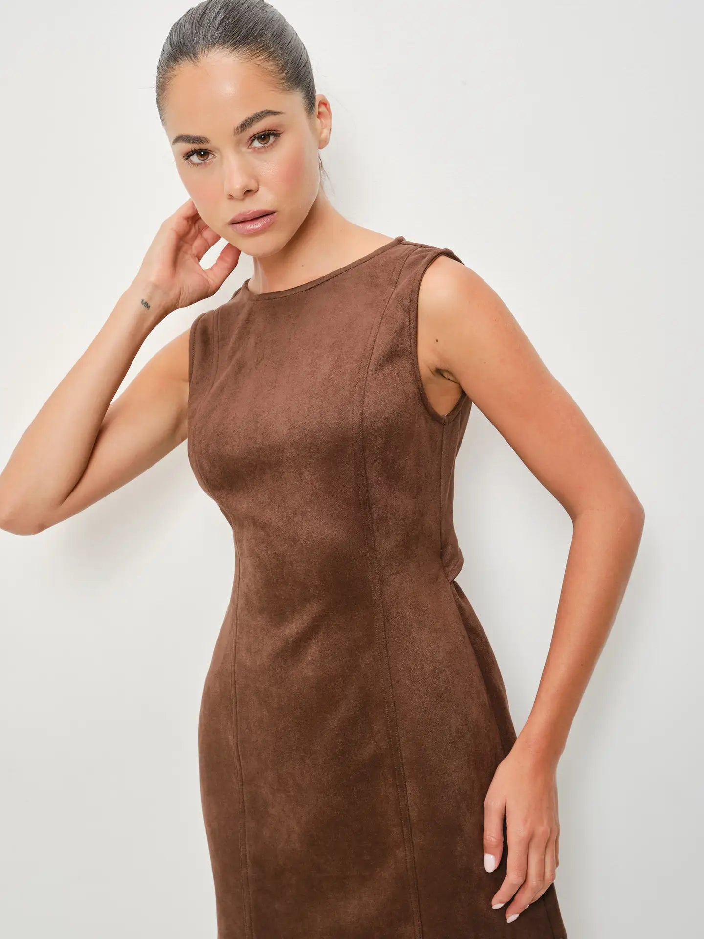 Solene Suede Mini Dress