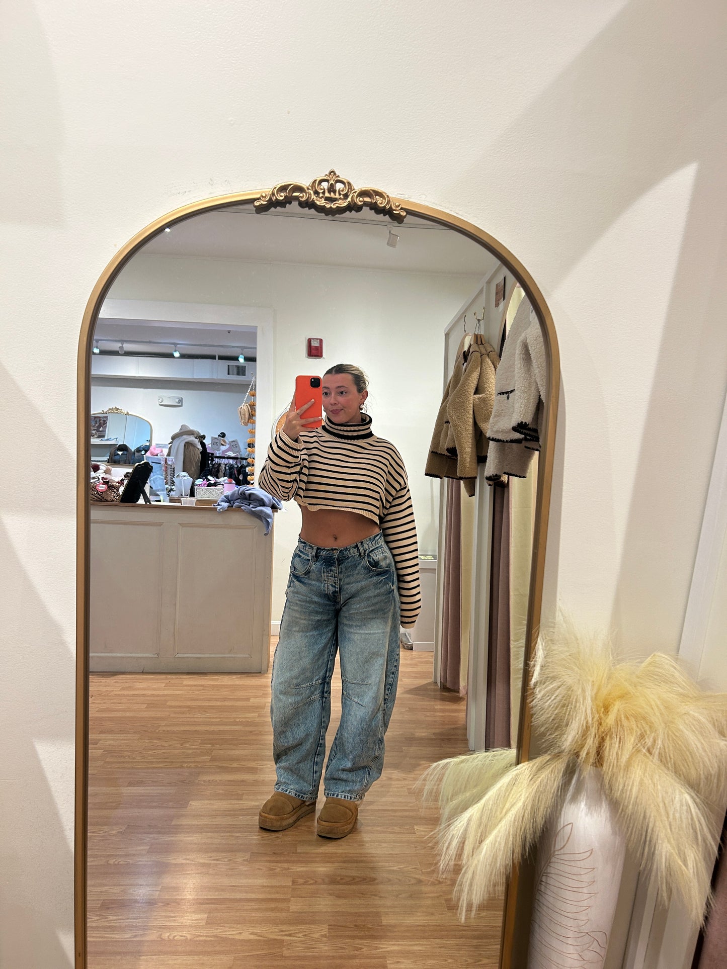 Rose Striped Sweater