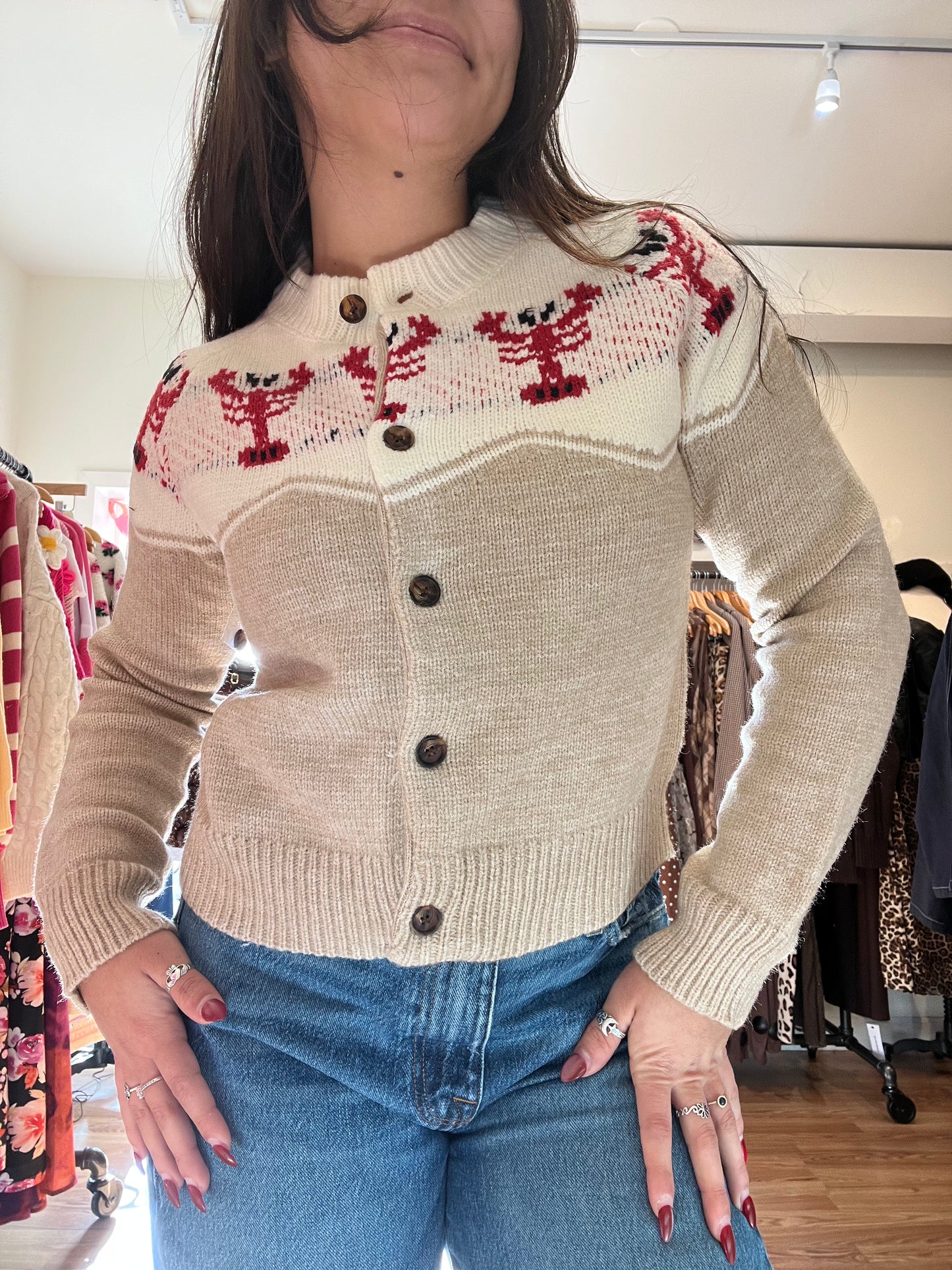 Lobster Button Up Cardi