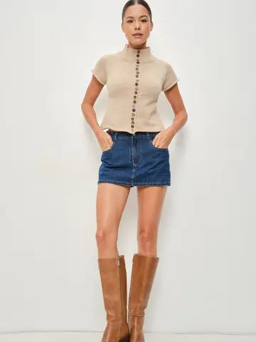 Funky Button Top