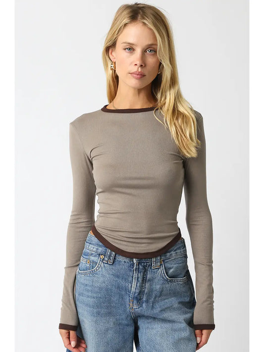 Callie Contrast Top