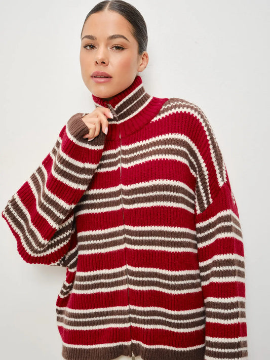 Daria Zip Up Sweater