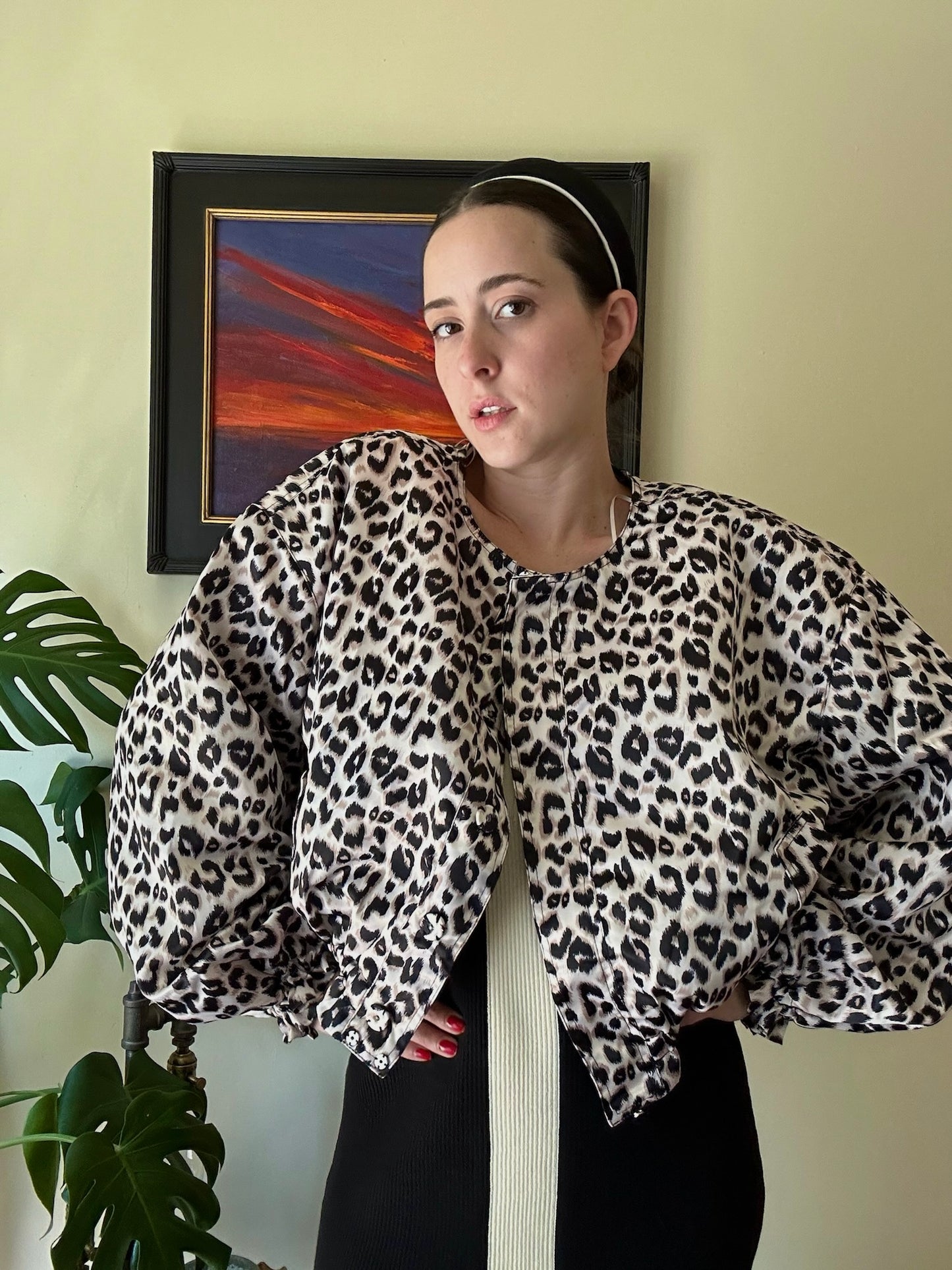 Leopard Bomber Jacket