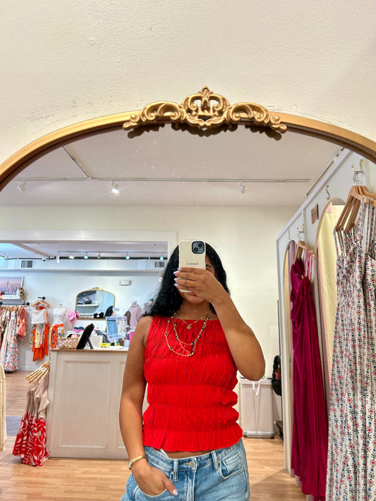 Stassy Smocked Tank