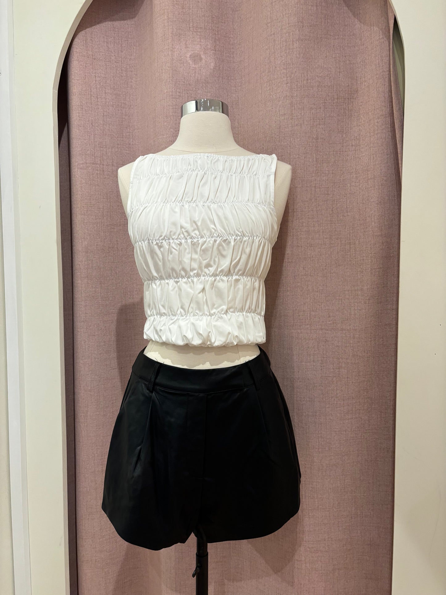 Lucilla Leather Shorts