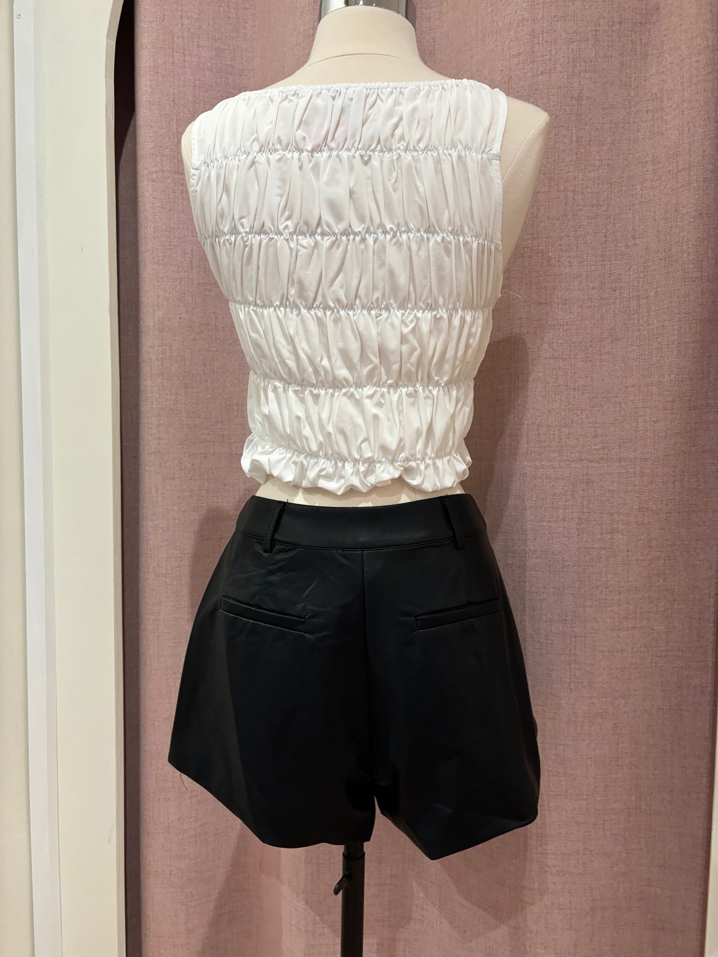 Lucilla Leather Shorts